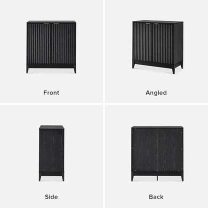 mopio Brooklyn Fluted Storage Cabinet, Modular Accent Buffet Sideboard - Image 5
