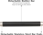 Italian Espresso Tapping Box, Stainless Steel Coffee Grinding Tapping Box, With Detachable Tapping Rod And Anti Slip Rubber Base (Silver)