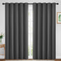 Yakamok Room Darkening Curtains 70x84 inch Length Charcoal Grey-Living Room | 2 by Yakamok