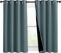 NICETOWN 100% Blackout Curtains 54 inches Long, Double-Deck Completely Blackout by NICETOWN