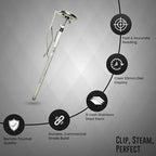 Rattleware 7” Easy Steam Thermometer for Home, Cafe, Restaurants, Residential, or Commercial Use - Milk Frothing and Barista Thermometer - Durable Fast Reading (45mm Dial)