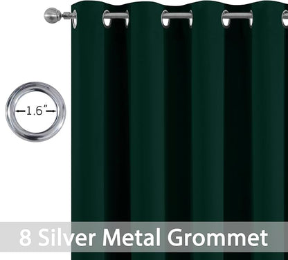 Yakamok Room Darkening Curtains 52x63 inch Pine Tree Green-Living Room | 2 - Image 2