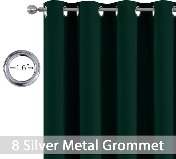 Yakamok Room Darkening Curtains 52x84 inch Pine Tree Green-Living Room | 2 - Image 2