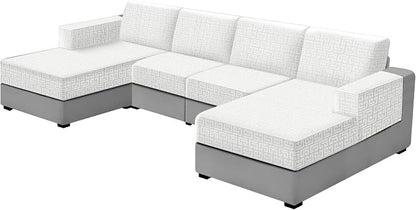 UNBBRRL 10 Pieces Stretch Sofa Cushion Covers by UNBBRRL