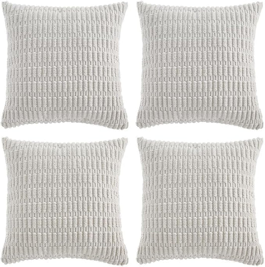 Fancy Homi 4 Packs Decorative Throw Pillow Covers by Fancy+Homi