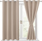 Blackout Curtains for Bedroom, 2 Drape Panels, 52 x 45 Inch | rmal Insulated & by Hiasan