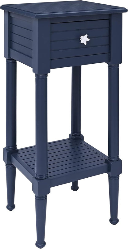 Linon Raleigh Navy Small Accent Table by Linon