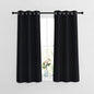 NICETOWN Black Out Curtains 54 inch Long 2 Panels Burg by NICETOWN