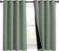NICETOWN 100% Blackout Curtains 54 inches Long, Double-Deck Completely Blackout by NICETOWN