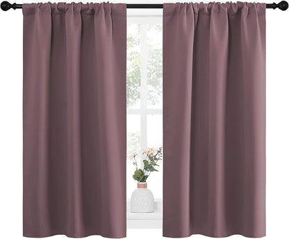 NICETOWN Kitchen Curtains, Short Blackout Curtains & Drapes, Small Window - Image 2