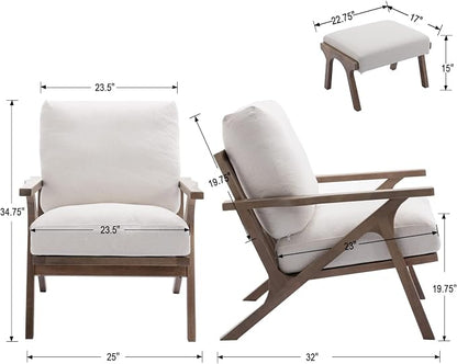 HNY Mid Century Modern Accent Chair - Image 2