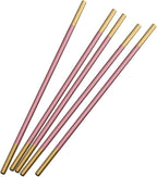 Stainless Steel Reusable Metal Straws,Extra Long Reusable Metal Straws,Metal Drinking Straws,Straight,Pink,5 Pieces.