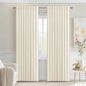 MIULEE Birch Back Tab Blackout Curtains 52x90 Inch Long 2 Panels Set | Rod by MIULEE