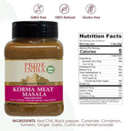 Pride of India – Korma Meat Masala Mix – Ideal for Traditional Meat/Lamb Curry – Gourmet & Flavorful – Seasoning Spice Blend – 7 oz. Medium Dual Sifter Jar