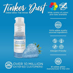 Bakell - Neon Blue Tinker Dust (4g, 1x Mini Spray Pump) Edible Glitter for Food, Desserts, and Beverages!