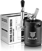TMCRAFT 64oz Nitro Cold Brew Coffee Maker, Home Brew Coffee Keg with Stainless Steel Stout Creamer Faucet & Pressure Relieving Valve
