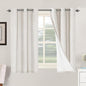 H.VERSAILTEX Primitive Linen Curtains 100% Blackout Curtain Drapes Burlap by HVERSAILTEX
