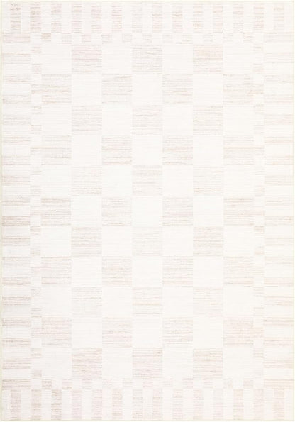 GarveeHome Beige Checkered Rug 5x7 Area Rugs Washable Checkerbroad 5x7 Rug | - Image 5