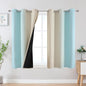 Aqua and Beige Ombre Blackout Curtains by ESTELARTEXTILER
