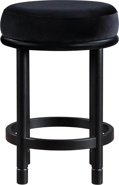 Meridian Furniture 977Black-C Monette Collection Art Deco Counter Stool - Image 4