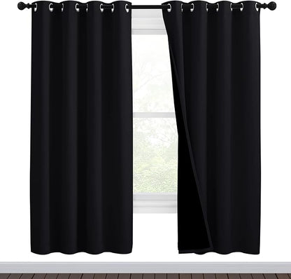 NICETOWN High-End Thermal Curtains, Full Blackout Curtains 72 Inches Long by NICETOWN