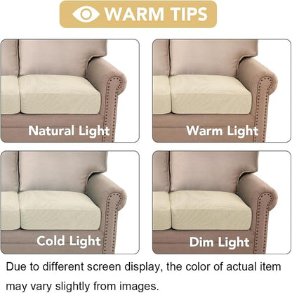 H.VERSAILTEX Super Stretch Individual Seat Sofa Covers Couch Slipcover Sets - Image 7