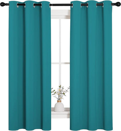 NICETOWN Room Darkening Curtains 63 inch Length 2 Panels, Thermal Insulated - Image 2