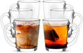 LEMONSODA Clear Large Glass Coffee Mug with Handles for Hot Beverages, Clear Mugs for Espresso, Tea, Cappucino, Latte, Juice (8.75 oz, 10.5 oz, 12 oz) (10.5 oz, Set of 48)