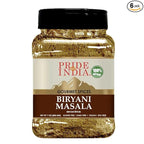 Pride Of India - PACK of 6 - Indian Biryani Masala Seasoning Spice - 7 oz. Medium Dual Sifter Jar - Easy to Use - Ideal for Layered Vegetable and Meat Pilaf – Suitable for Vegetarians & Vegans