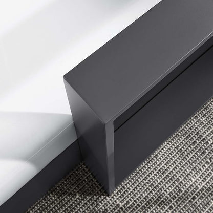 Modway Tahoe Powder-Coated Aluminum Outdoor Chaise Lounge in Gray White - Image 9