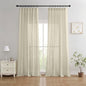 Joydeco Linen Curtains 96 inches Long 2 Panels Set, Light Filtering Curtains by JOYDECO