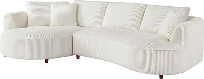 122.04'' Curved Sectional Sofa Couch - Image 8