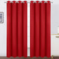 Blackout Curtains 52 x 90 Inch Long Bright Red Curtains Set of 2 Panels Room by Lemomo
