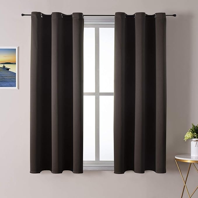ChrisDowa Blackout Curtains for Bedroom and Living Room 45 Inches Long | 2 by ChrisDowa