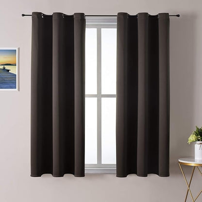 ChrisDowa Blackout Curtains for Bedroom and Living Room 63 Inches Long | 2 by ChrisDowa