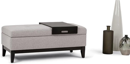 SIMPLIHOME Oregon Storage Ottoman Bench - Image 13