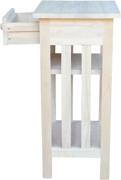 International Concepts Unfinished Mission Telephone Stand - Image 7
