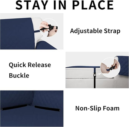 Easy-Going Reversible Couch Cover, Chaise Lounge, Water Resistant Furniture Mat - Image 3