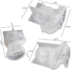 3 Pack Sleep Beauty Candle Mold - Resin Casting Silicone Molds for Home Decor & Candle Making Wave Spiral Mold