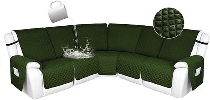 HDCAXKJ 100% Waterproof Reclining Sectional Couch Covers L Shape Recliner Sofa by HDCAXKJ