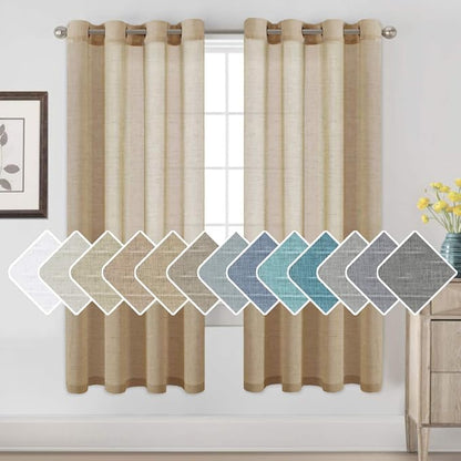 Window Treatments Linen Curtain Panels Open Weave by HVERSAILTEX
