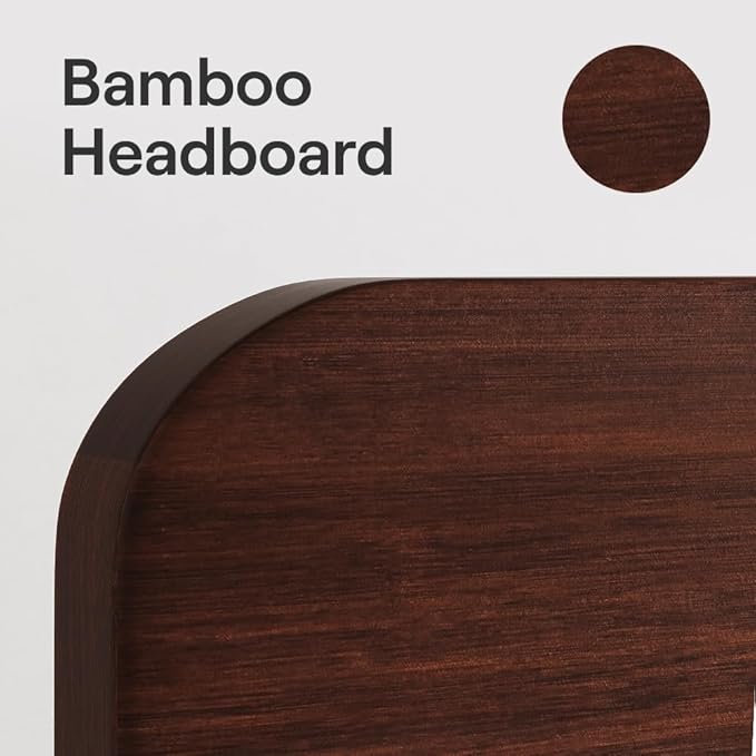 Nectar Bamboo Platform Bed Frame & Headboard - Image 7