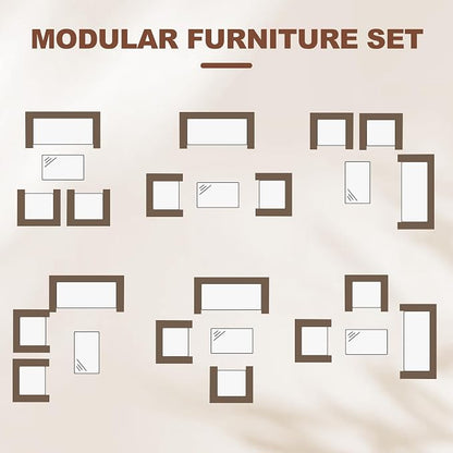 GarveeLife 4-Piece Patio Furniture Set, Rattan Outdoor Furniture - Image 6