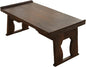 Japanese Wood Floor Table with Foldable Legs by Unknown