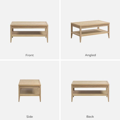 SICOTAS Rattan Coffee Table for Living Room - Image 8