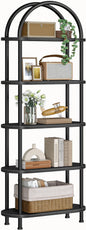 HOOBRO 5 Tier Open Bookshelf, Industrial Arched Bookcase Display Shelf Rack by HOOBRO