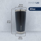 20 oz Tumbler Cup | Stainless Steel Insulated Coffee Mug with Lid | Coffee Travel Mug & Iced Coffee Cup | Leakproof Coffee Tumbler | BPA-Free Insulated Tumblers (Navy)