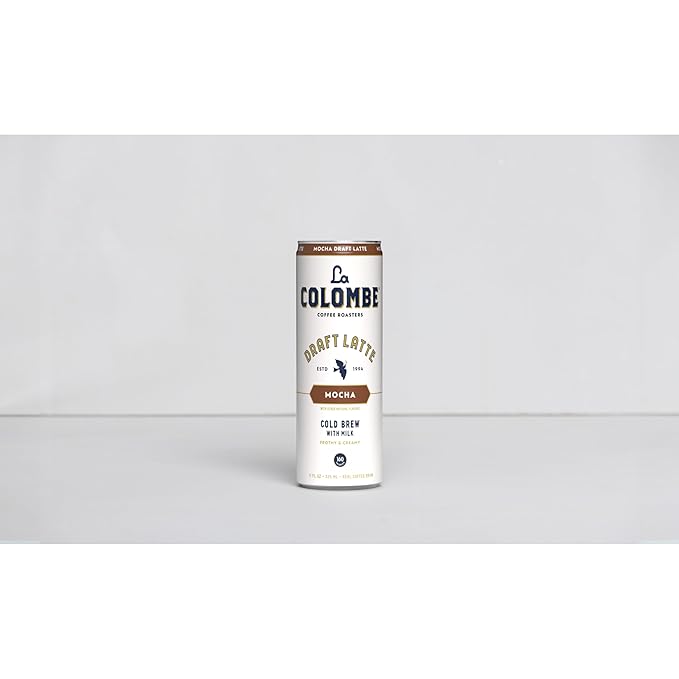 La Colombe Coffee, Mocha Draft Latte, 11 fl oz Cans (Pack of 12), Coffeehouse Quality Cold Brew, Specialty Grade Coffee Beans, Ready-to-Drink On-the-Go