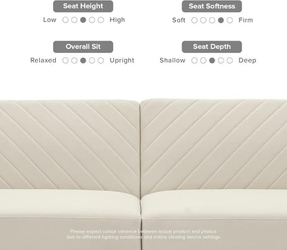 mopio 76.4" Futon Sofa Bed, Sleeper Sofa, Mid Century Modern Futon Couch - Image 8