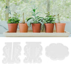 3Pcs DIY Silicone Flower Pot Shelf Mold Easy Demoulding Unique Shape Suitable for Resin Crafts (European Mold 60-732)